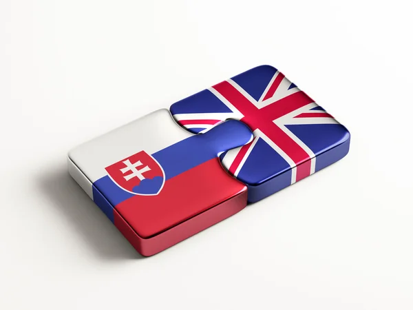 Slovakia United Kingdom  Puzzle Concept — Stock Photo, Image