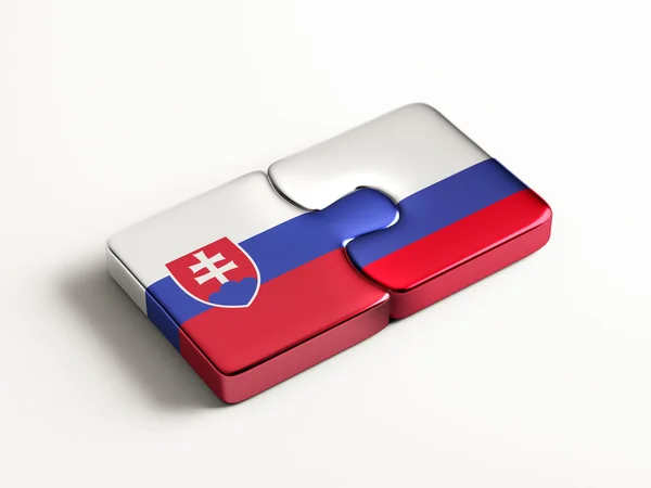 Slowakije Rusland puzzel Concept — Stockfoto