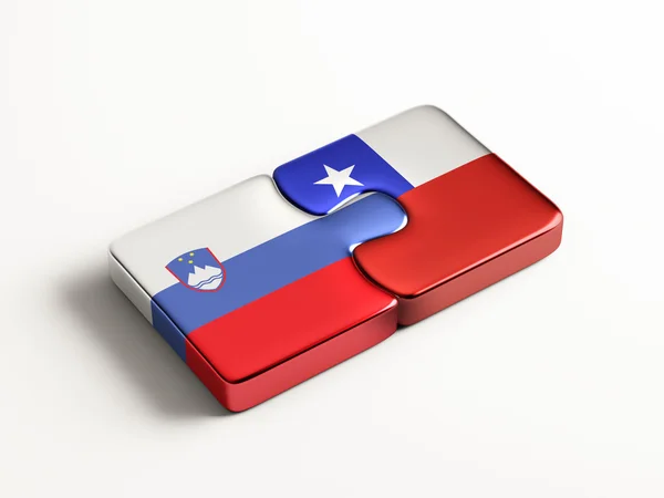 Slovenia Chile  Puzzle Concept — Stock Photo, Image