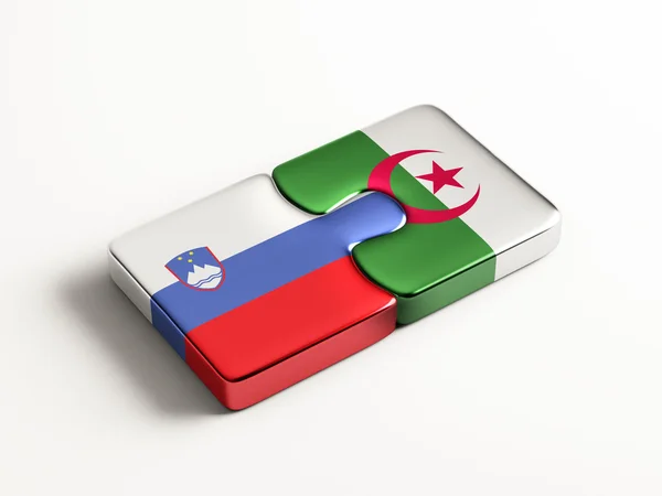 Slovenia Algeria  Puzzle Concept — Stock Photo, Image