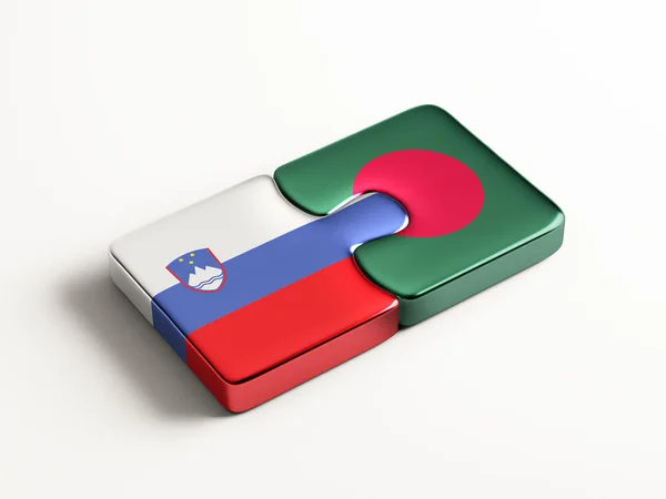 Szlovénia Banglades nehézség koncepció — Stock Fotó
