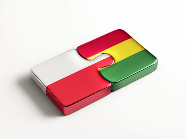 Polen Bolivia puzzel Concept — Stockfoto