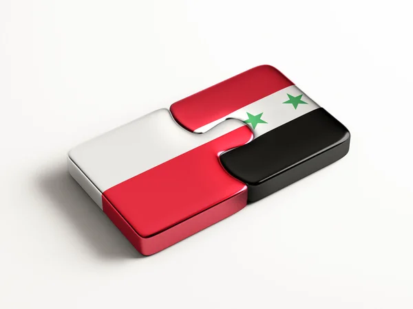 Syrie Pologne Puzzle Concept — Photo