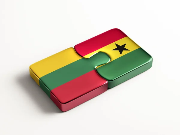 Litouwen Ghana puzzel Concept — Stockfoto