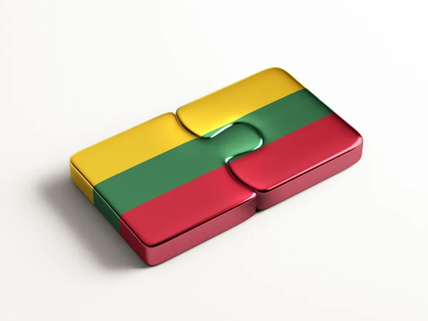 Litouwen puzzel Concept — Stockfoto