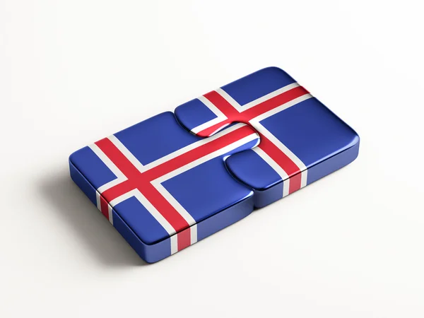 Iceland  Puzzle Concept — Stock Photo, Image