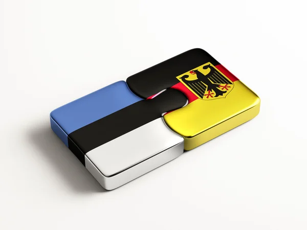 Estonie Allemagne Puzzle Concept — Photo