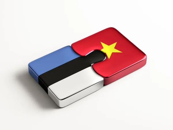 Estland Vietnam puzzel Concept — Stockfoto