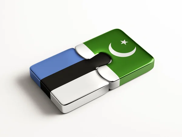 Estonia Pakistán Puzzle Concepto —  Fotos de Stock