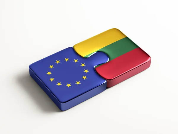 Avrupa Birliği Litvanya bulmaca kavramı — Stok fotoğraf