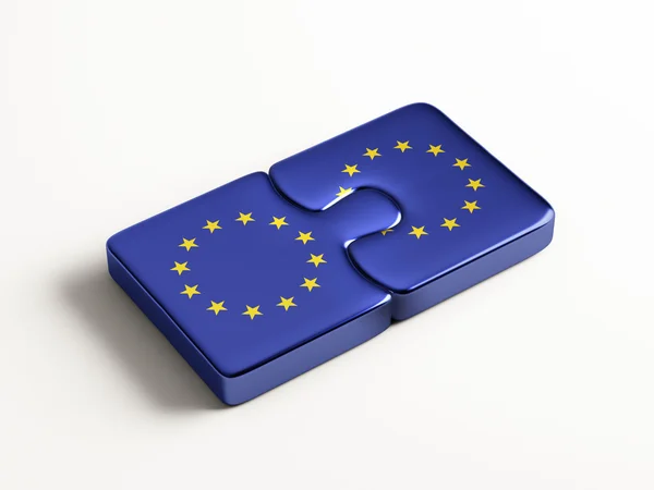 Conceito de Puzzle da União Europeia — Fotografia de Stock