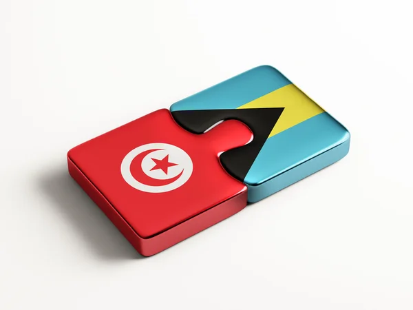 Concetto di Puzzle di Tunisia Bahamas — Foto Stock