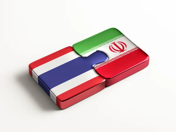 Thailand Iran  Puzzle Concept — Stock Photo, Image