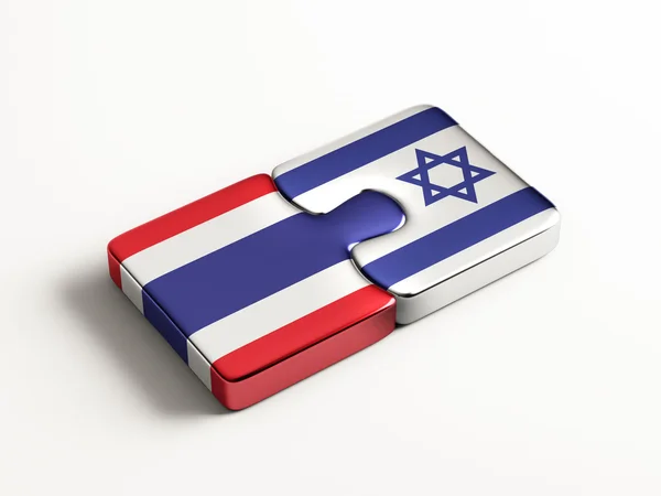 Ταϊλάνδη Ισραήλ παζλ έννοια — Φωτογραφία Αρχείου
