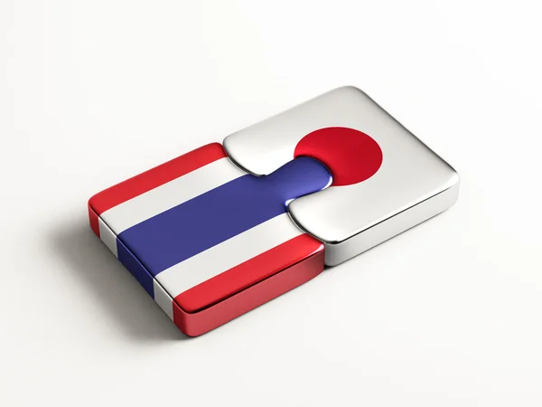 Thaïlande Japon Puzzle Concept — Photo