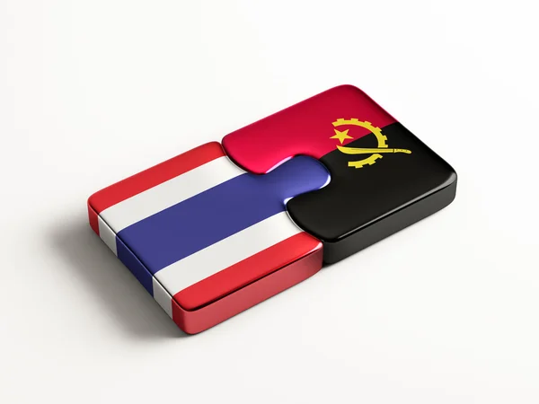 Thailandia Angola Puzzle Concept — Foto Stock