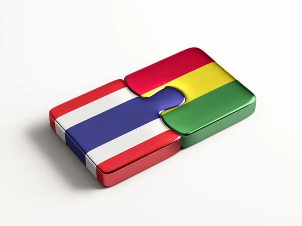 Thailandia Bolivia Puzzle Concept — Foto Stock