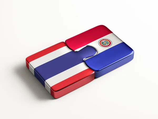 Thailandia Paraguay Puzzle Concept — Foto Stock