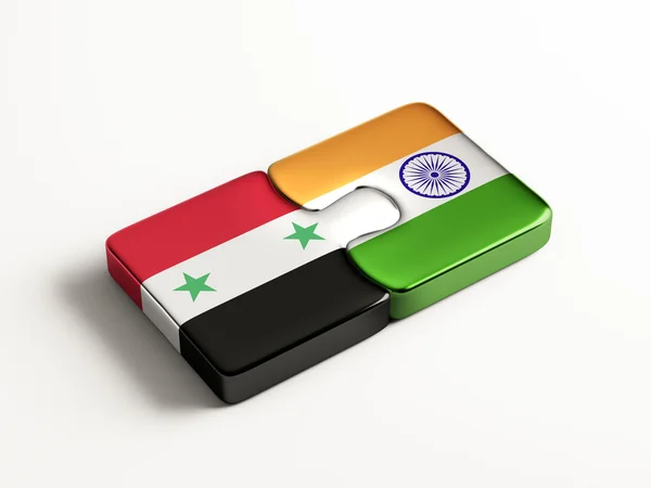 Syrie Inde Puzzle Concept — Photo