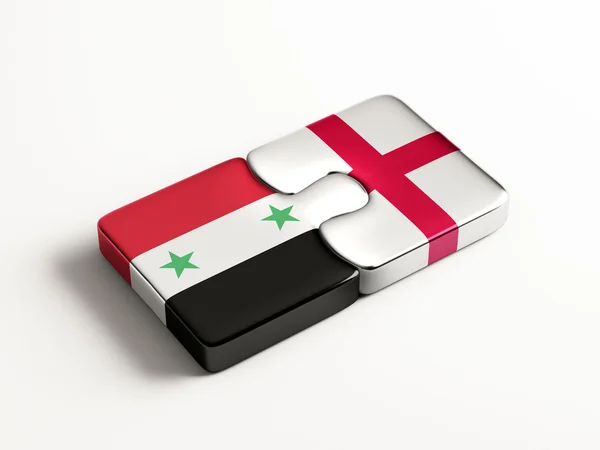 Syrië Engeland puzzel Concept — Stockfoto
