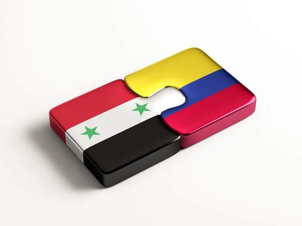 Syrie Colombie Puzzle Concept — Photo