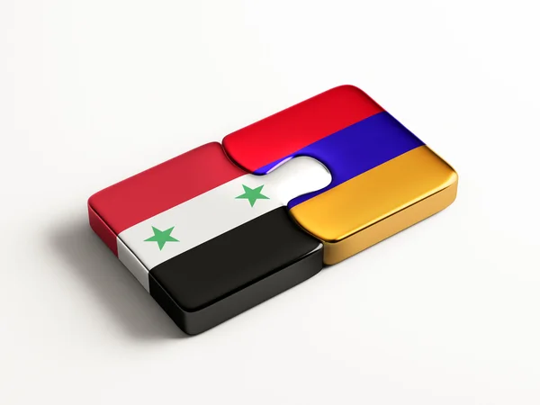 Syrië Armenië puzzel Concept — Stockfoto