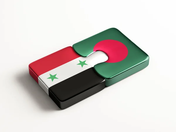 Siria Bangladesh Puzzle Concepto —  Fotos de Stock
