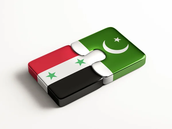 Syrië Pakistan puzzel Concept — Stockfoto