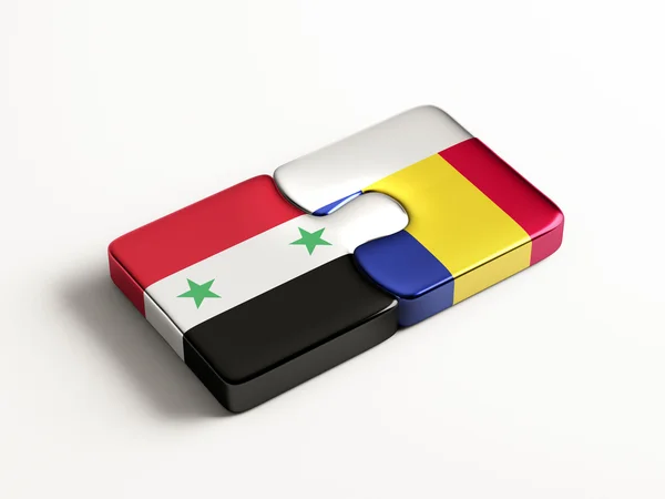 Síria Romania Puzzle Concept — Fotografia de Stock