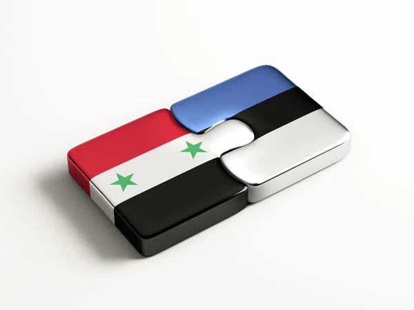 Syrie Estonie Puzzle Concept — Photo