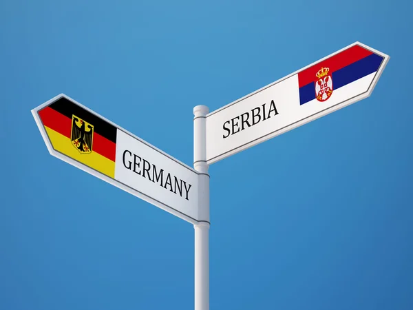 South Africa Germany  Sign Flags Concept — Stock Photo, Image