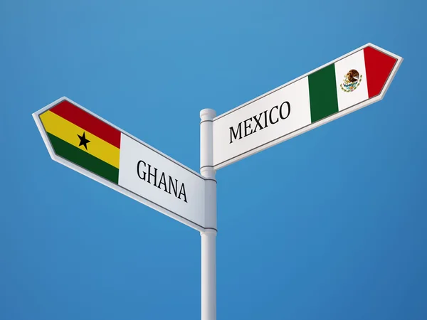 Messico Concetto di bandiere Ghana — Foto Stock