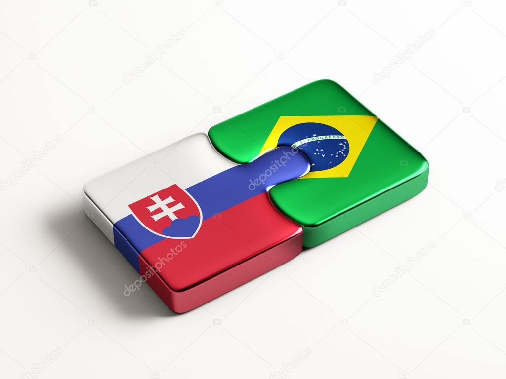 Slovakia Brazil  Puzzle Concept