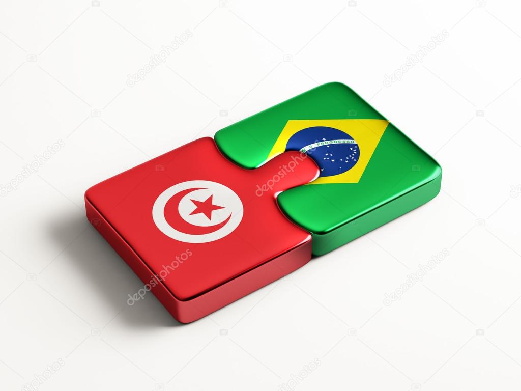 Tunisia Brazil  Puzzle Concept