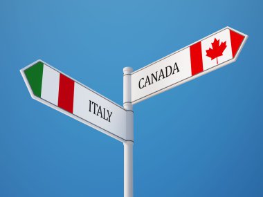 Kanada İtalya işaret bayrakları kavramı