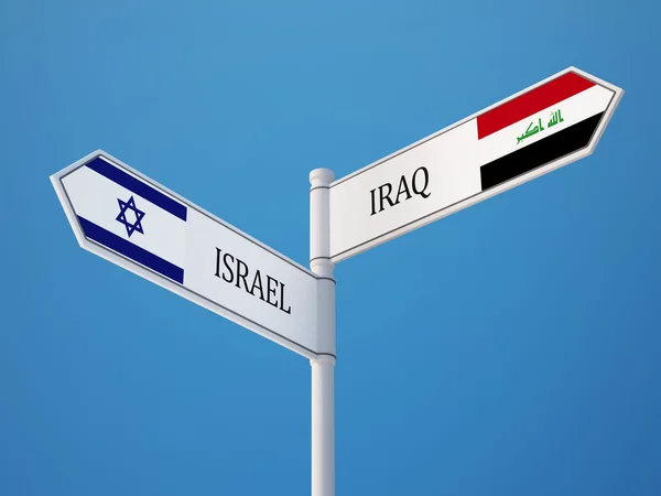 Israele Iraq Concetto di bandiere — Foto Stock