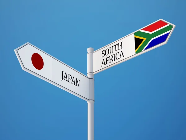 Serbia Japan  Sign Flags Concept — Stock Photo, Image