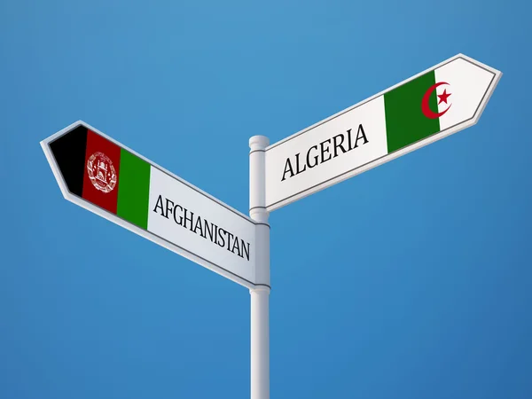 Algeria Afghanistan Concetto di bandiere — Foto Stock