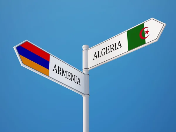 Armenia Algeria Concetto di bandiere — Foto Stock