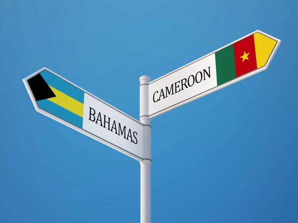 Bolivia Bahama's teken vlaggen Concept — Stockfoto
