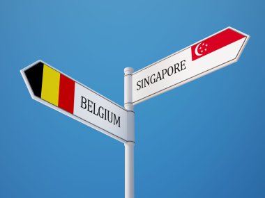 Singapur Belçika işaret bayrakları kavramı