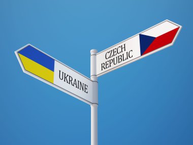 Ukrayna Çek Cumhuriyeti işaret bayrakları kavramı