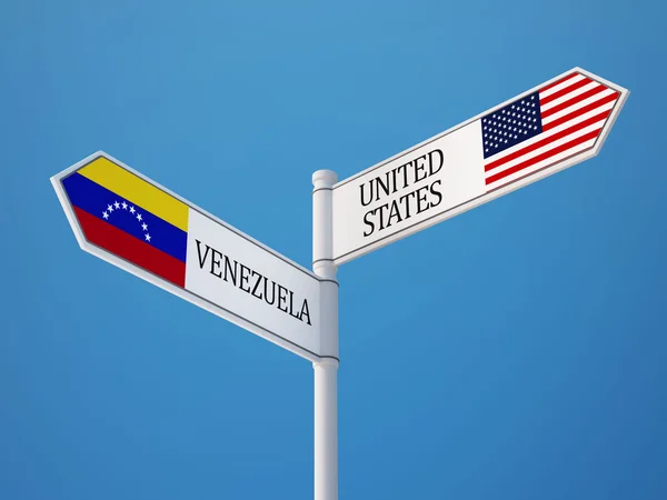 Венесуэла подписала концепцию флагов — стоковое фото
