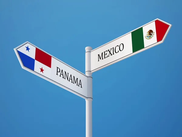 パナマ メキシコ旗の概念 — ストック写真