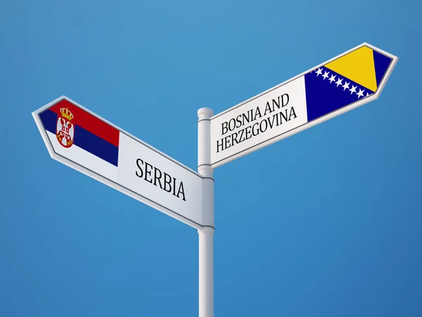 Srbsko a Bosnu a Hercegovinu — Stock fotografie