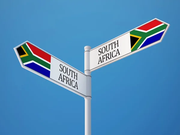 Sudáfrica Sign Flags Concept — Foto de Stock