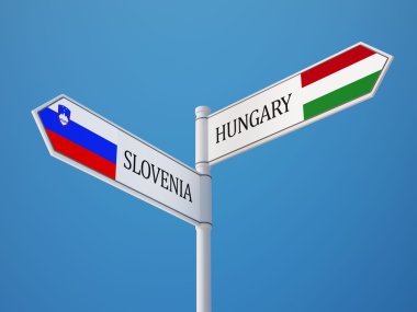 Slovenya Macaristan işaret bayrakları kavramı