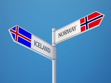 İzlanda Norveç işaret bayrakları kavramı