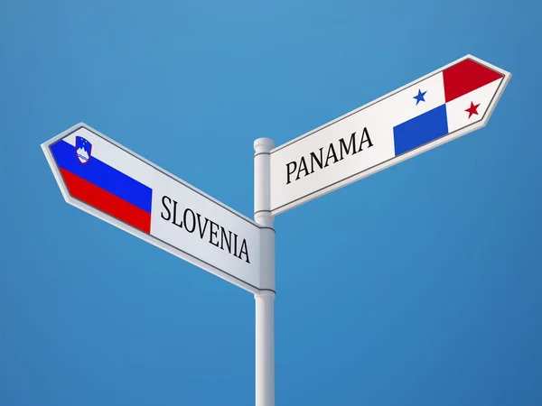Концепция флагов Словении — стоковое фото