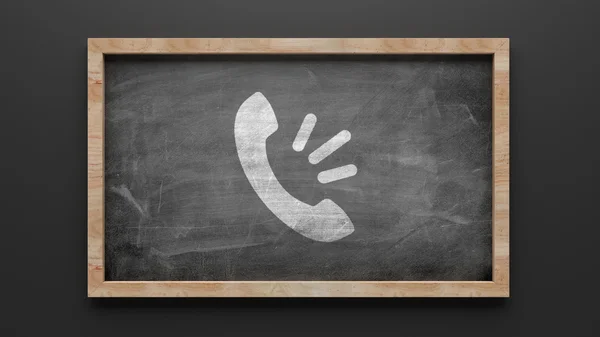 Blackboard Contact Icon — Stock Photo, Image